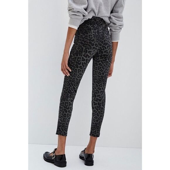 NEW Anthropologie Sanctuary Leopard Shine Runway Leggings X-Small or Medium - Picture 3 of 4